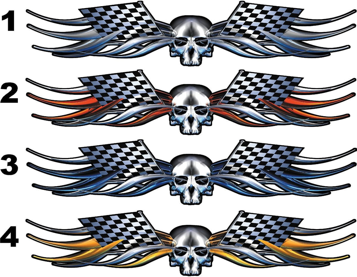 chrome skull and checkers decal color chart